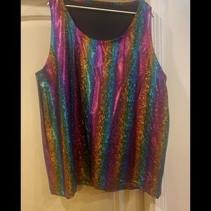 Mens rainbow XXL tank top